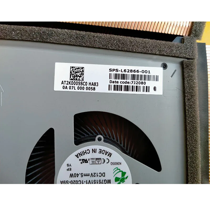 A+ For HP 5 Plus TPN-C144 OMEN 17-CB Cooling Fan L62866-001