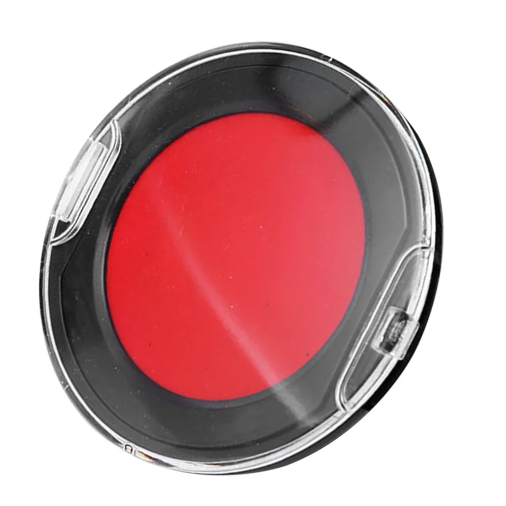 Mini Round Portable Ink Pad Financial Stamp Pad Oil-Based Inkpad Reusable Office Supply Stamping Tool for Accounting Documents