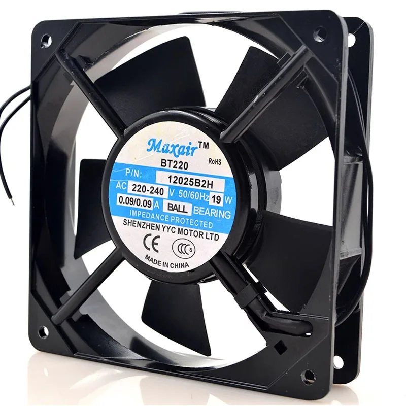 

НОВЫЙ ОРИГИНАЛЬНЫЙ 12025B2H AC 220 В 19 Вт 12025 120*120*25 мм 12 см ОХЛАЖДАЮЩИЙ ВЕНТИЛЯТОР