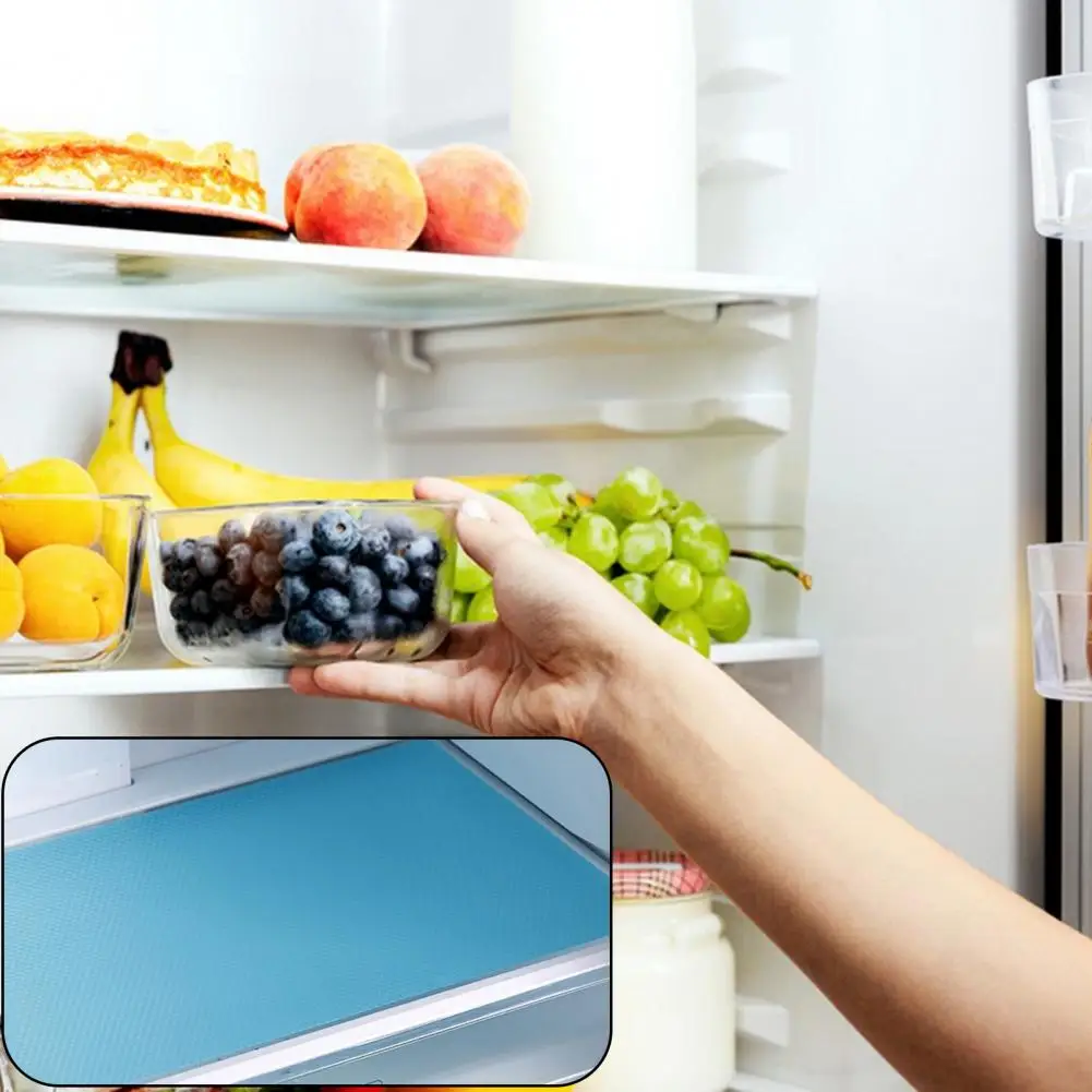 Glass Shelf Non-slip Mat Spill-proof Refrigerator Protector Non-slip Refrigerator Shelf Liners Reusable for Kitchen for Home