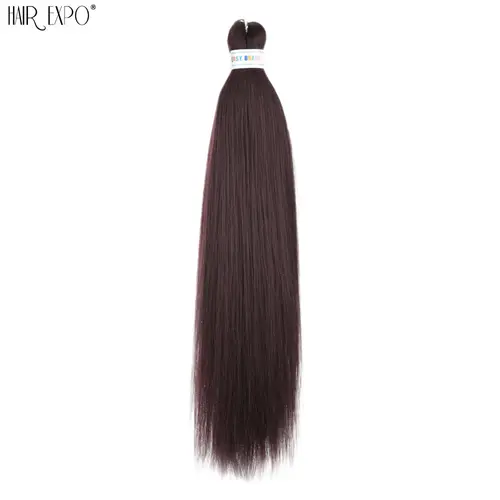 26Inch Easy Braids Hair Synthetic Colourful Pre Stretched Braiding Hair Extensions Jumbo Braids Ombre Yaki Long Straight Hair - Image 52