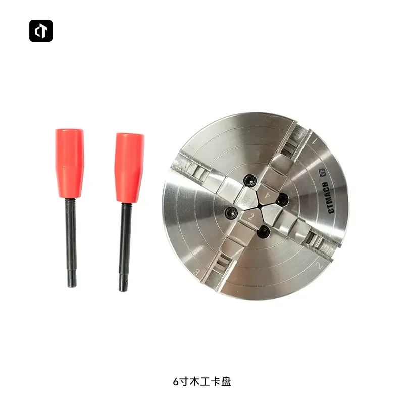 1pcs Woodworking Lathe Chuck 4 Inch 6 Inch Linkage 5.5 Inch Bevel Gear Set M33 Thread Wood Rotary Carving Special Accessory