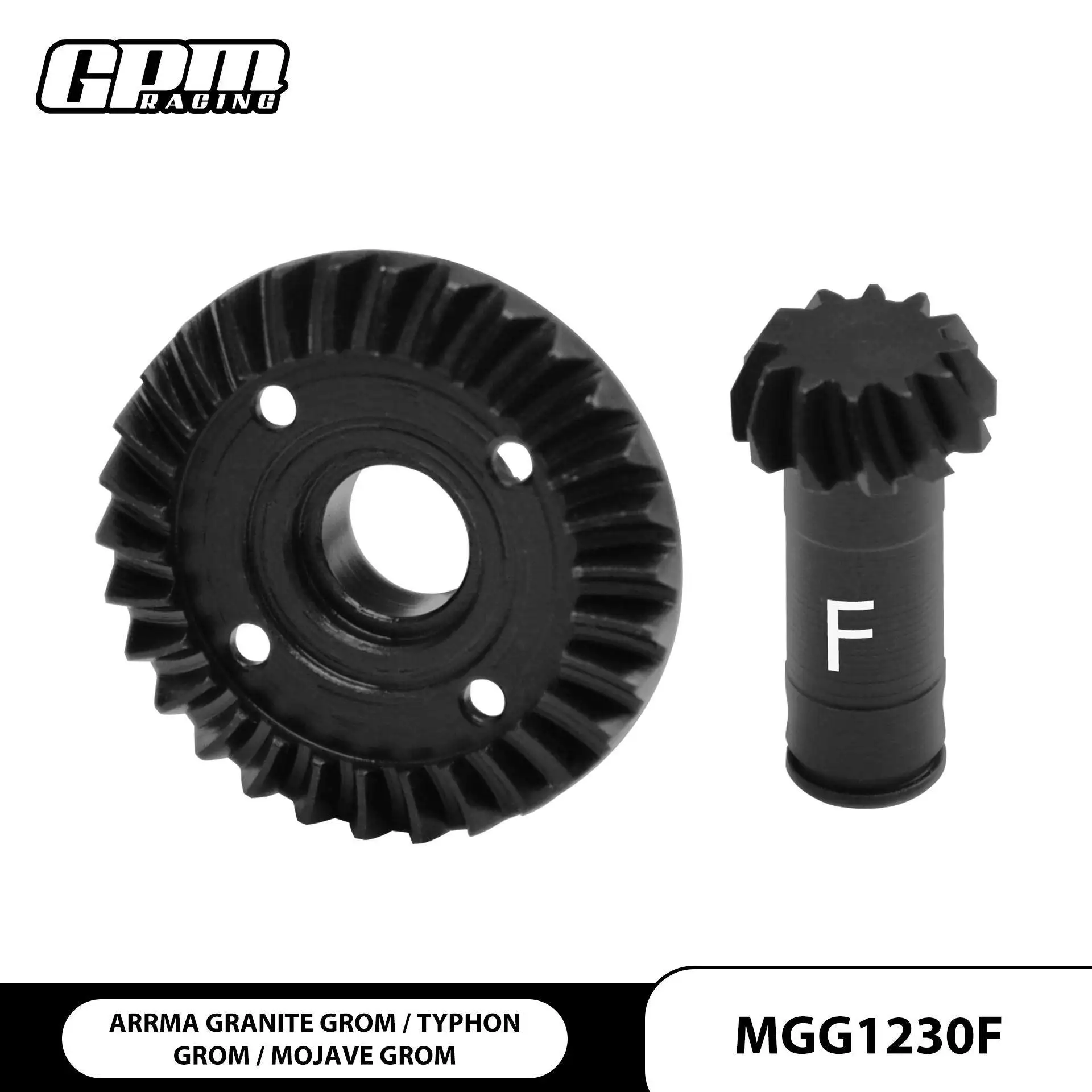 GPM Medium Carbon Steel ARRMA 1/18 Small Granite Typhoon Mojave Differential Bevel Gear 30/12T  fpv