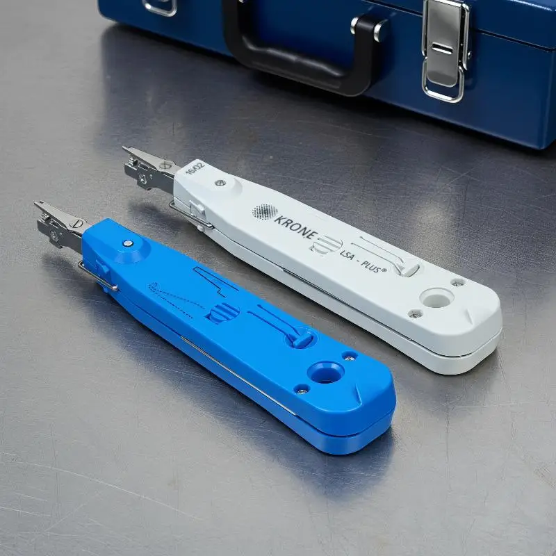 Network Wiring Tool Original Gray/Blue Professional Telecom Phone Wire Cable Lsa-plus RJ11 RJ45 Optical Punch Down Network Tool
