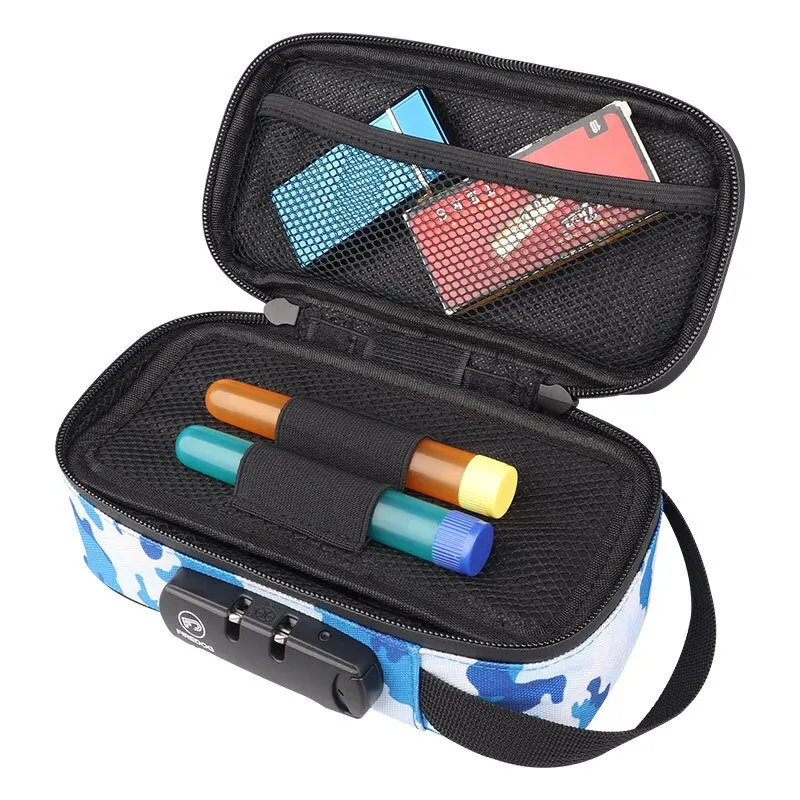 Password Portable Travel Bag Password Lock Large Capacity Portable Travel Odor Proof Tobacco Bag Tobacco Set Odor Proof