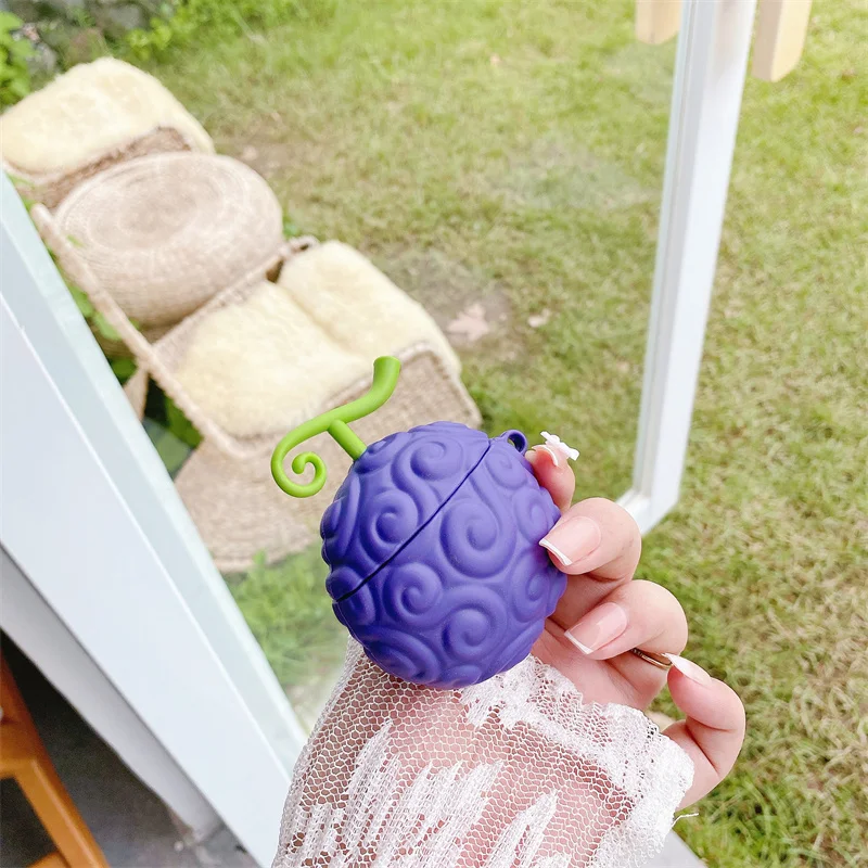 Anime diabo fruit fone de ouvido caso para airpods1/2 geração universal airpods pro airpods 3rd geração eadphone capa protetora