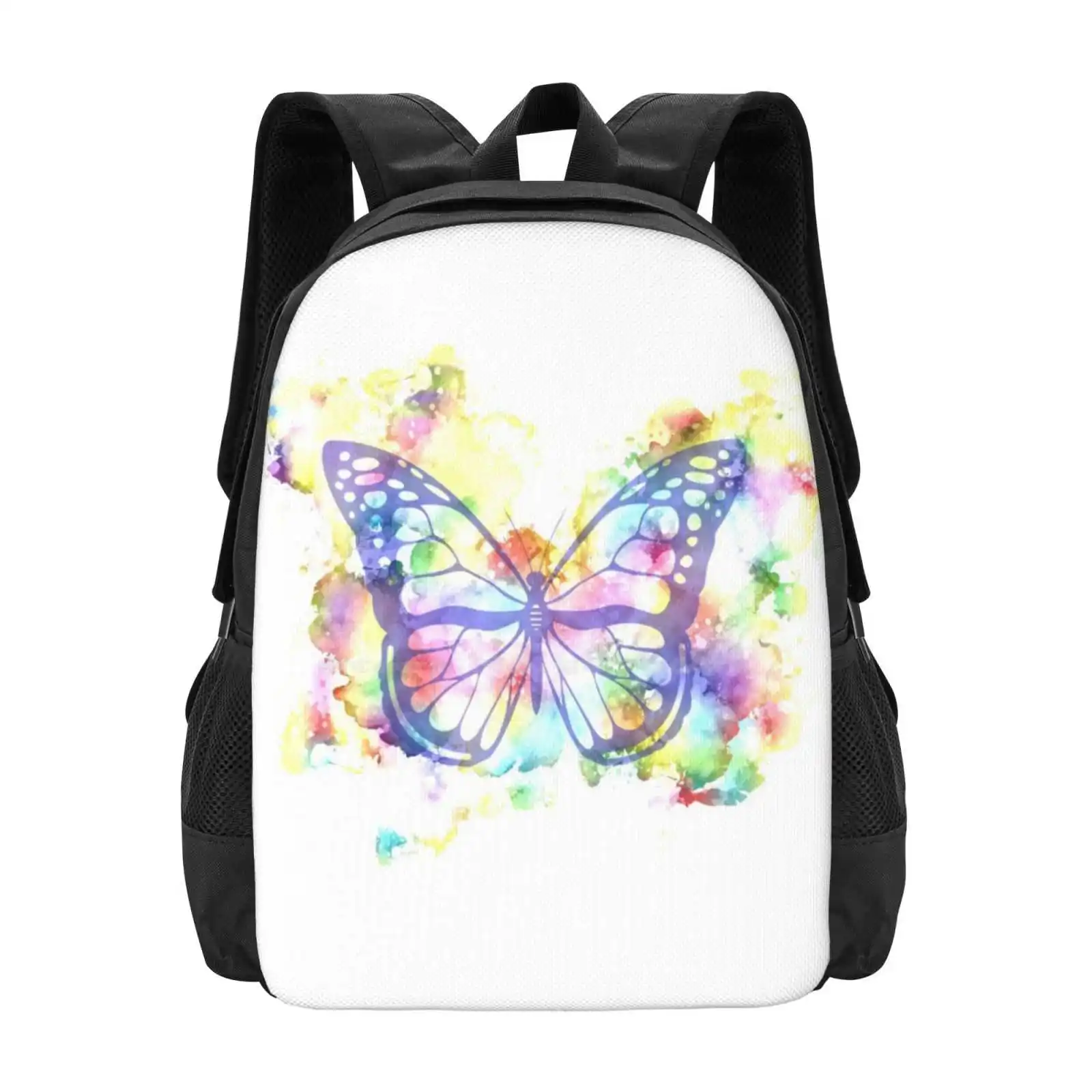 Watercolor Butterfly Bag Backpack For Men Women Girls Teenage Lyrics Cd Calendar Book For Kids For Men Fearless Swifties Swifty