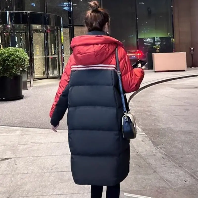 Women's New Winter Warm Cotton Coat Long Parkas Loose Fit Outerwear Stylish Below The Knee Cotton Jacket Thickened Coats