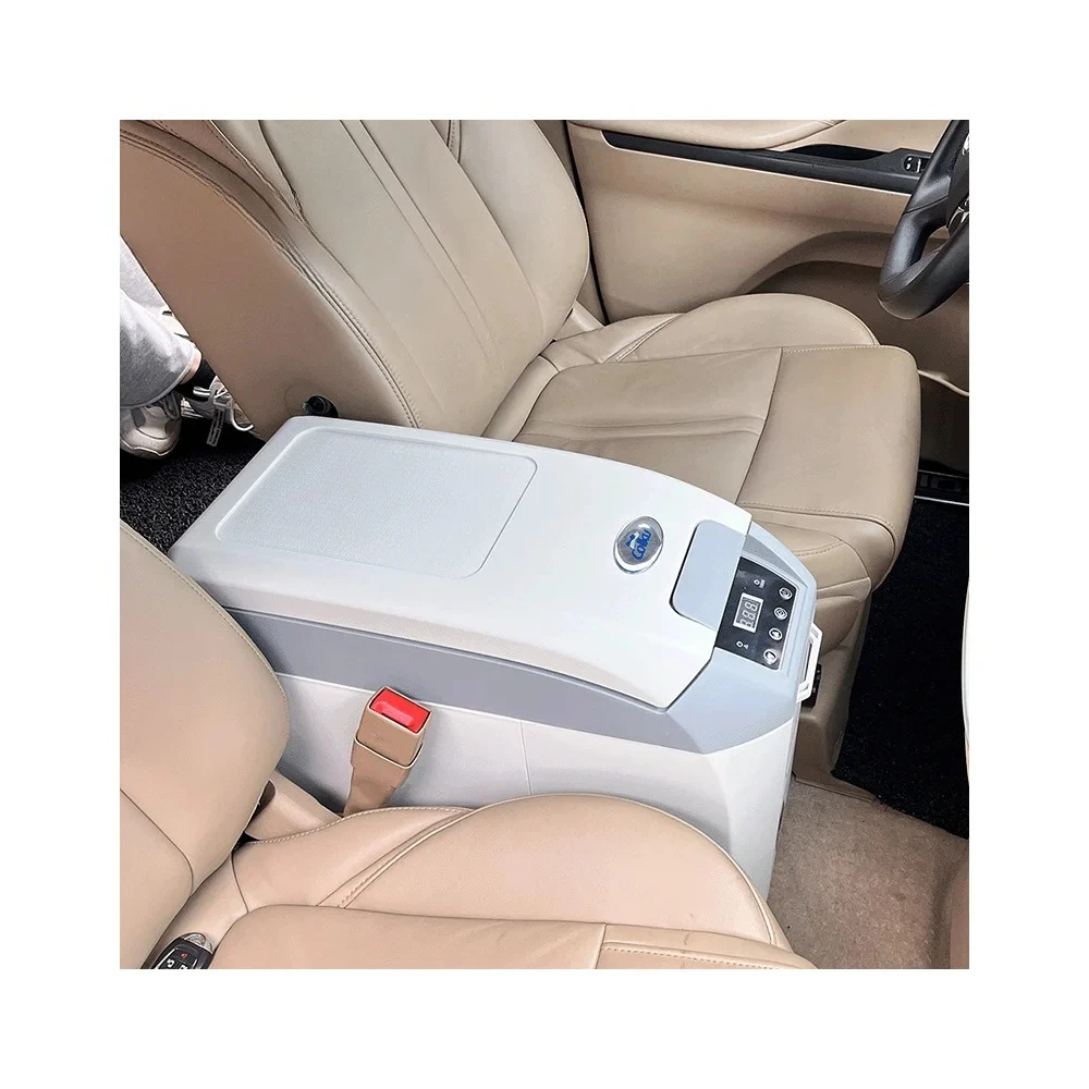 New Design Car Refrigerator Compressor 12 24 Volt Fridge Freezer 16.5L Mini Cooler Box For Car Suv，Single-Zone, ICE MAKER