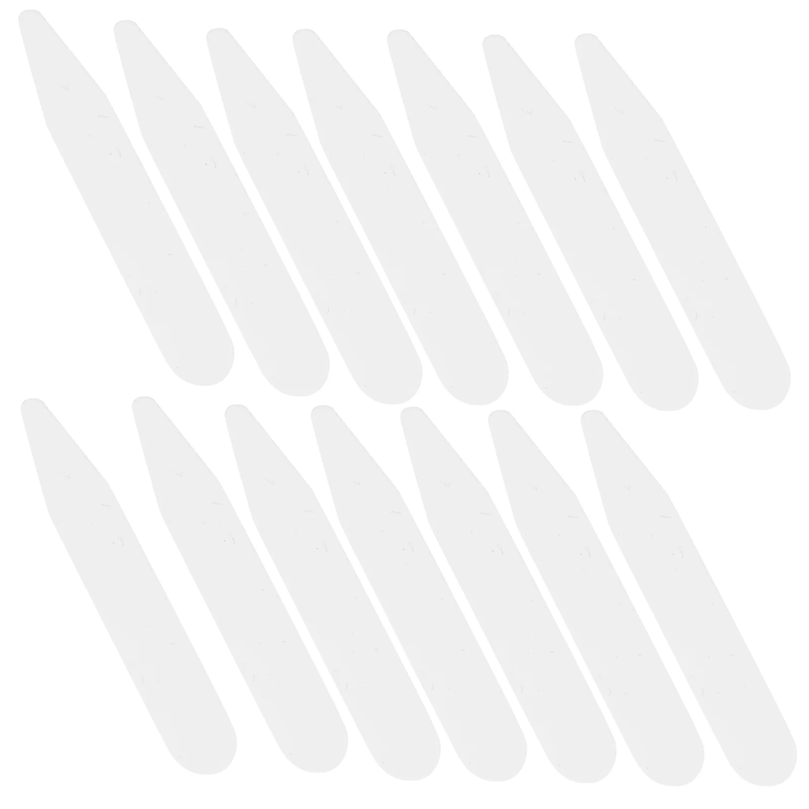 

200pcs Plastic Stays Shirts Stay Holders Men Women Crisp Dress Shirt Support Keep Collar Straight Sharp Business Travel Daily
