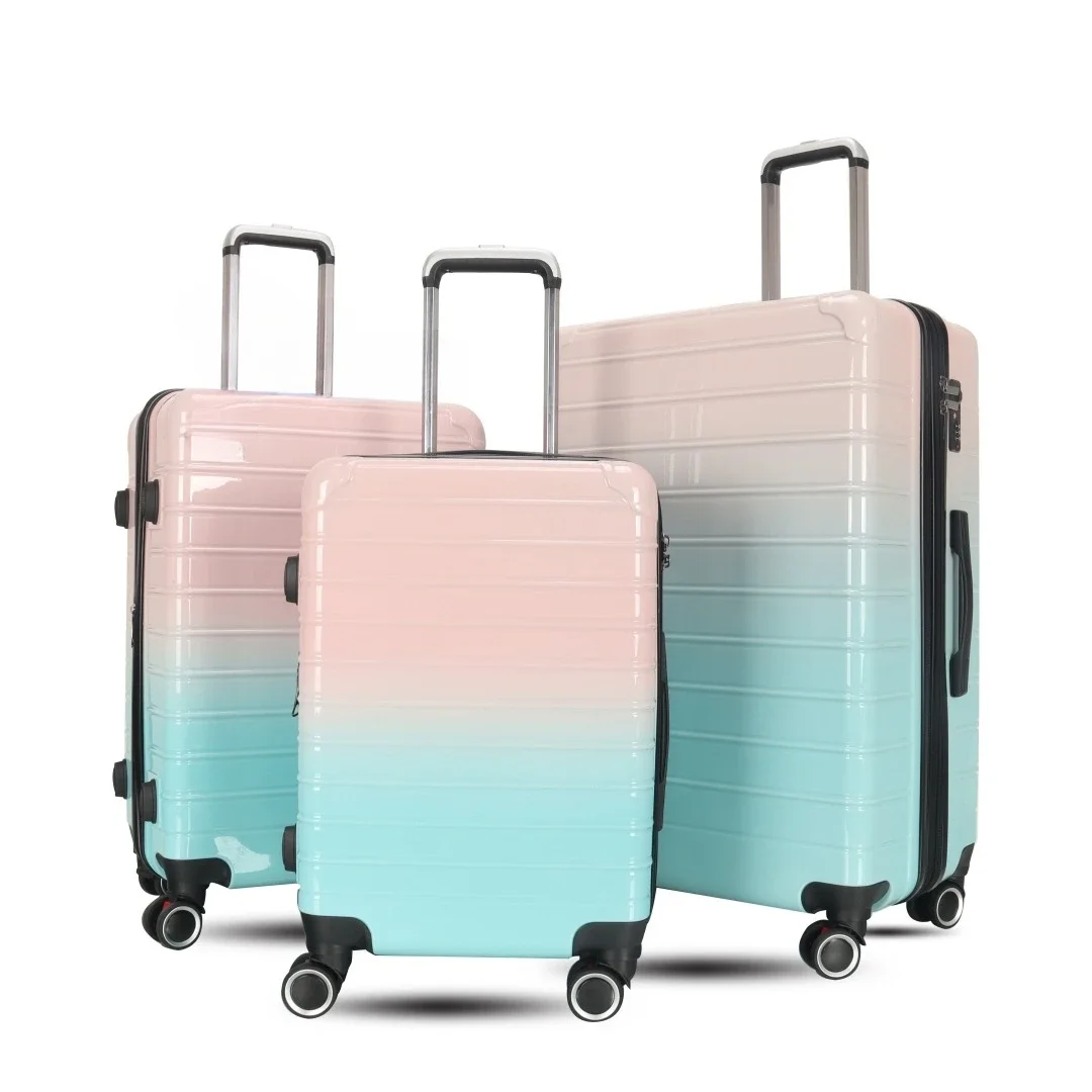 Suitcase 20 Inch Trolley Case Anti-drop High Value Gradual Change Color Suitcase Durable Anti-theft Password Case