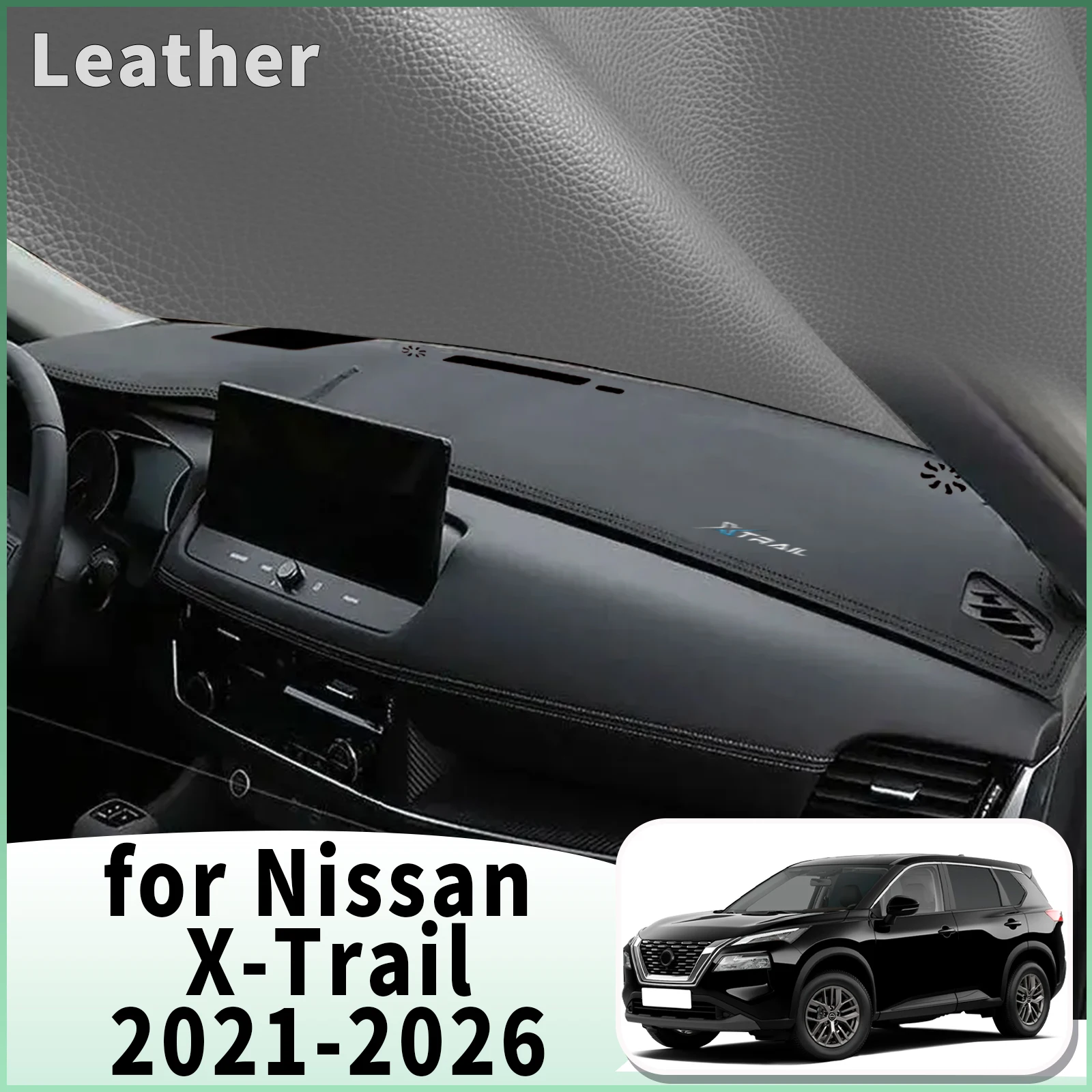 for Nissan X-Trail XTrail T33 2025-2021 X Trail Car Dashmat Accessories Dashboard Cover Pad DashMat Sunshade Protective Carpet