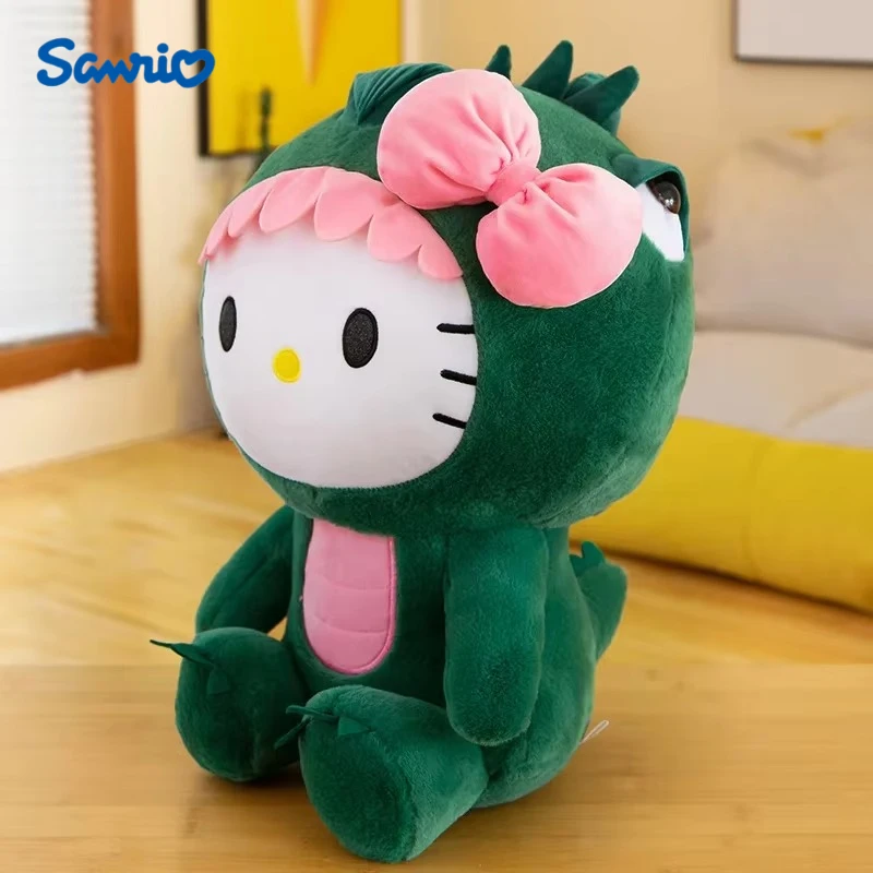 35/50/65Cm Big Size Sanrio Kawaii Hello Kitty Dinosaurus Knuffels Cartoon Anime Gevulde Decoratie Slapen kussen Kinderen Gift