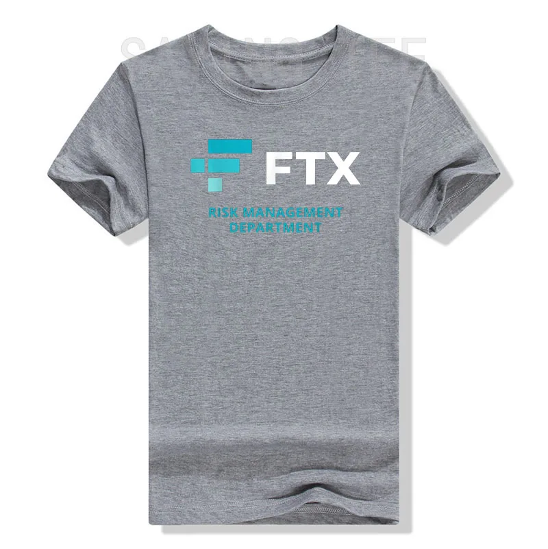 Funny FTX Risk Management Department T-Shirt Cool Letters Printed Sayings Quote Graphic Tee Tops Short Sleeve Blouses Gifts