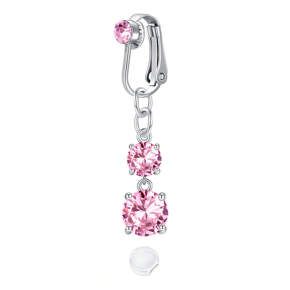 Fake Belly Button Ring Clip-On for Women