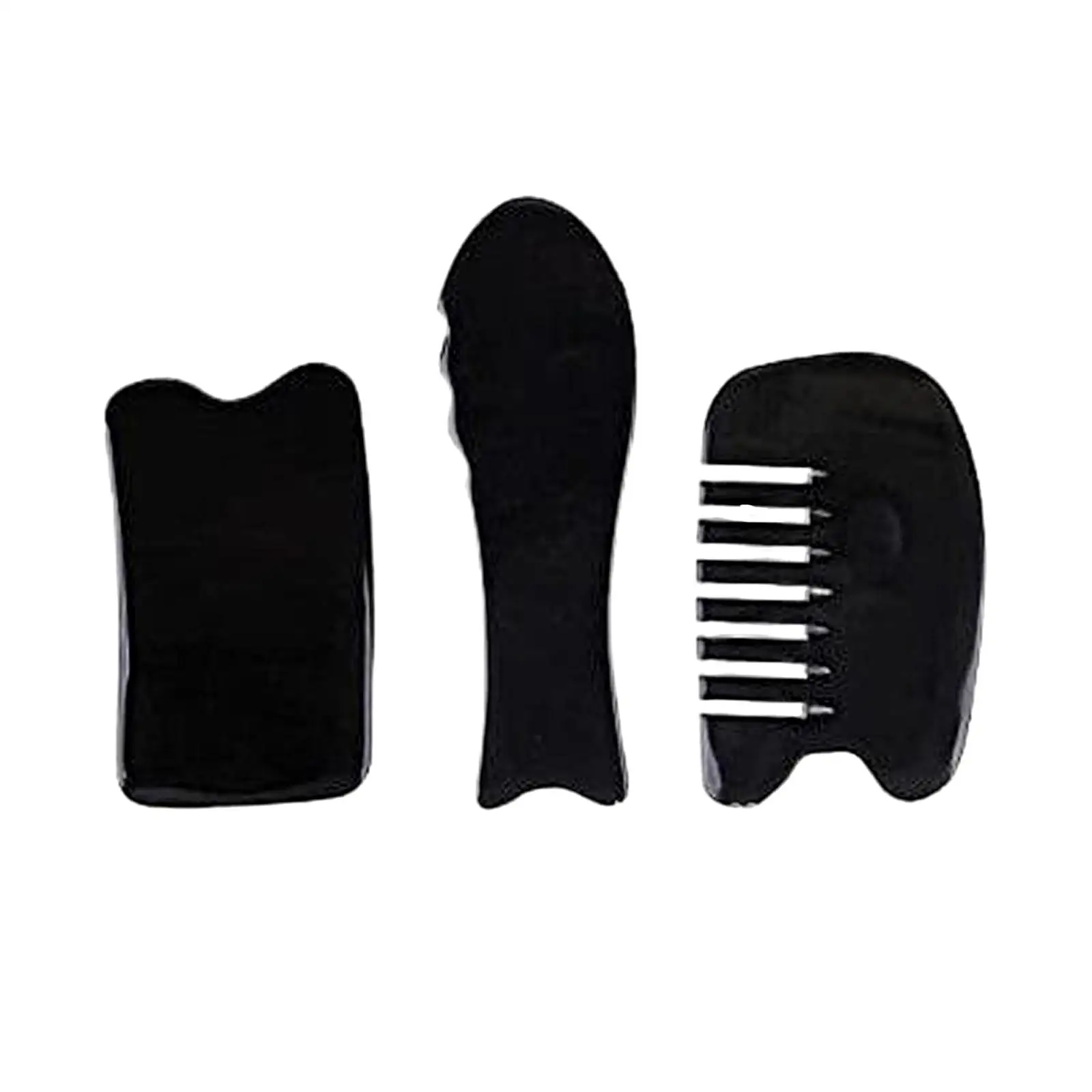 Planche à gratter de Massage du visage en résine Gua Sha, outil de beauté pour le cou, les épaules et les pieds, ensemble de soins de la peau Durable