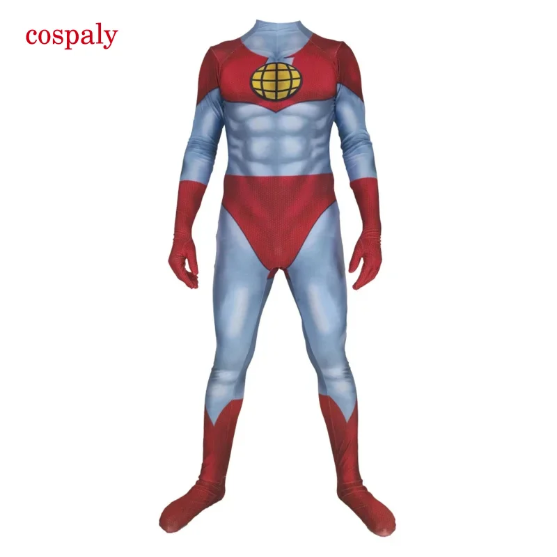 Captain Planet And The Planeteers Zentai Cosplay Costume Skin Adults Kids Bodysuit Halloween Jumpsuit