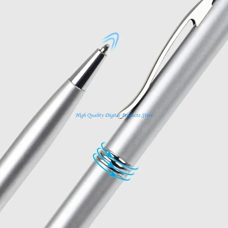 U2JE 10Pcs Twist Action Ballpoint Pen Metal Office Signing Pen with Pen Clip,