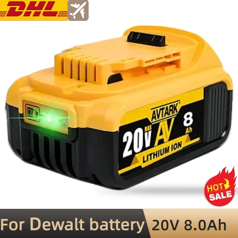 

New 100% Original 6000mAh 8000mAh 20V for Dewalt Power Tool Battery DCB206 20V 18.0Ah Battery DCB206 20V Battery DCB205 DCB200