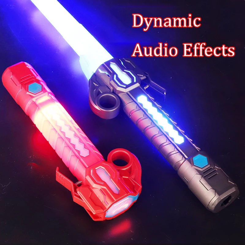 Heißer Verkauf Laser Schwert Wissenschaft Raum Design Sieben-Farbe Lichteffekte Dynamische Soundeffekte Cosplay Rollenspiel Geburtstag für Kinder