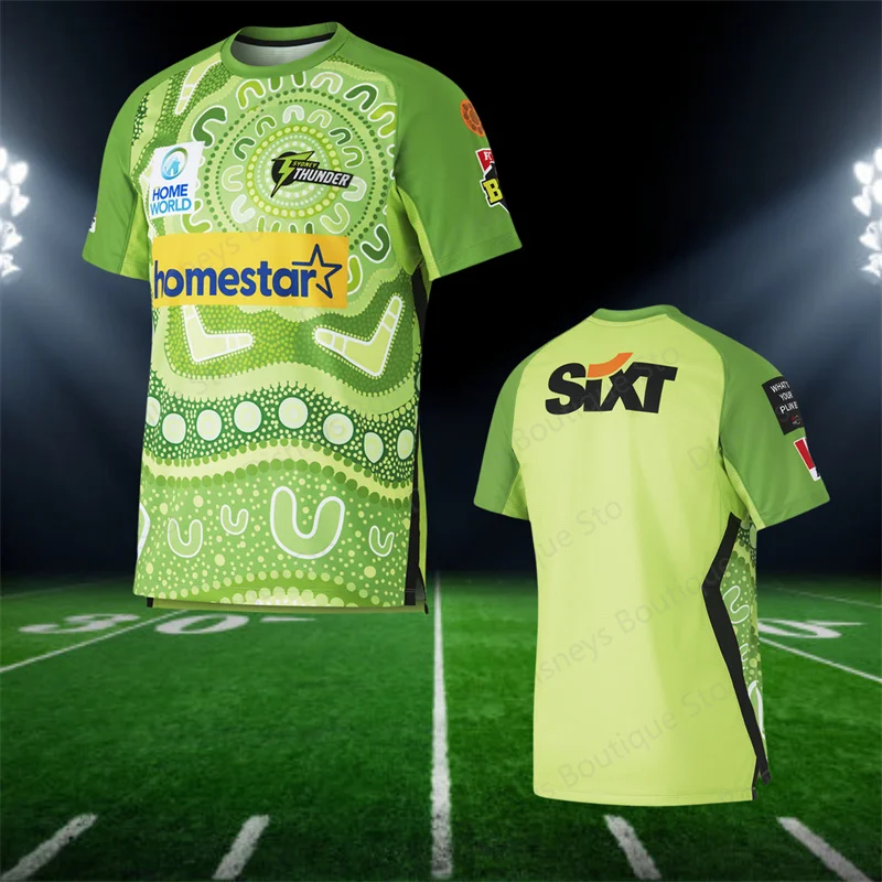 2024 New Arrival Summer Australian BBL Sydney Thunder Jersey Indigenous BBL Shirt Training Jersey Kid Uniform For Adult&Kid