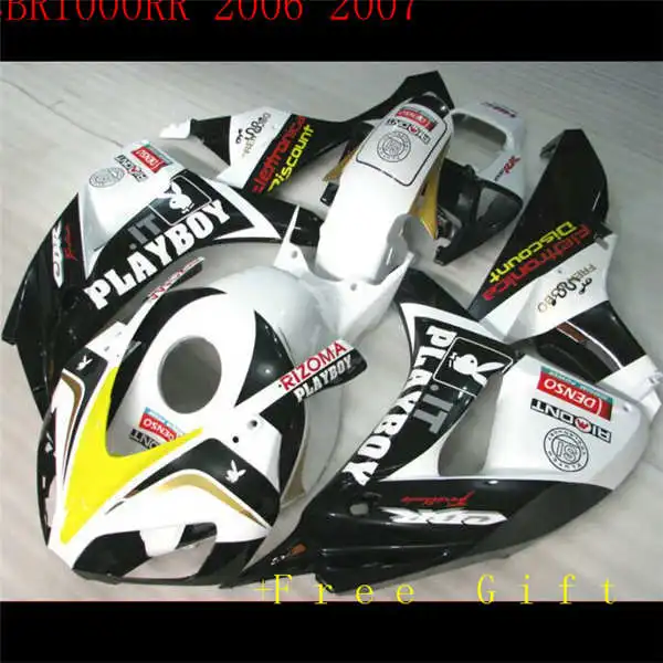 white yellow black silver new CBR1000RR 06 07 1000RR 2006 2007 ABS Plastic ABS  Motorcycle Full Fairing Kit od5