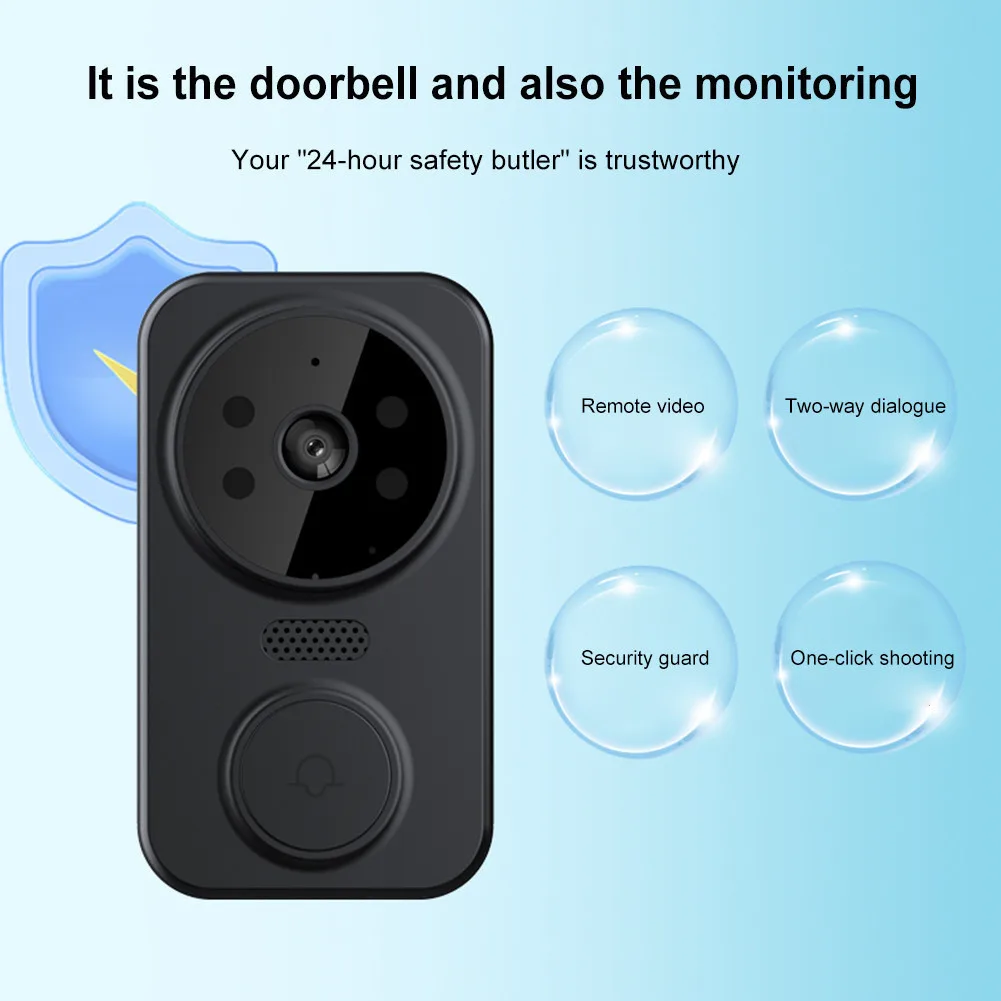 Tuya Smart Deurbelcamera Wifi Draadloze Visuele Intercom Deurbel Infrarood Nachtzicht Video Deurbel