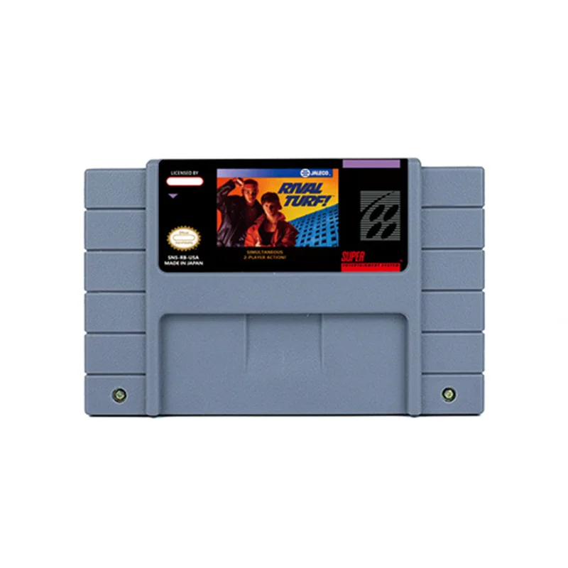 

Rival Turf Action Game for SNES 16 BitRetro Cart Children Gift