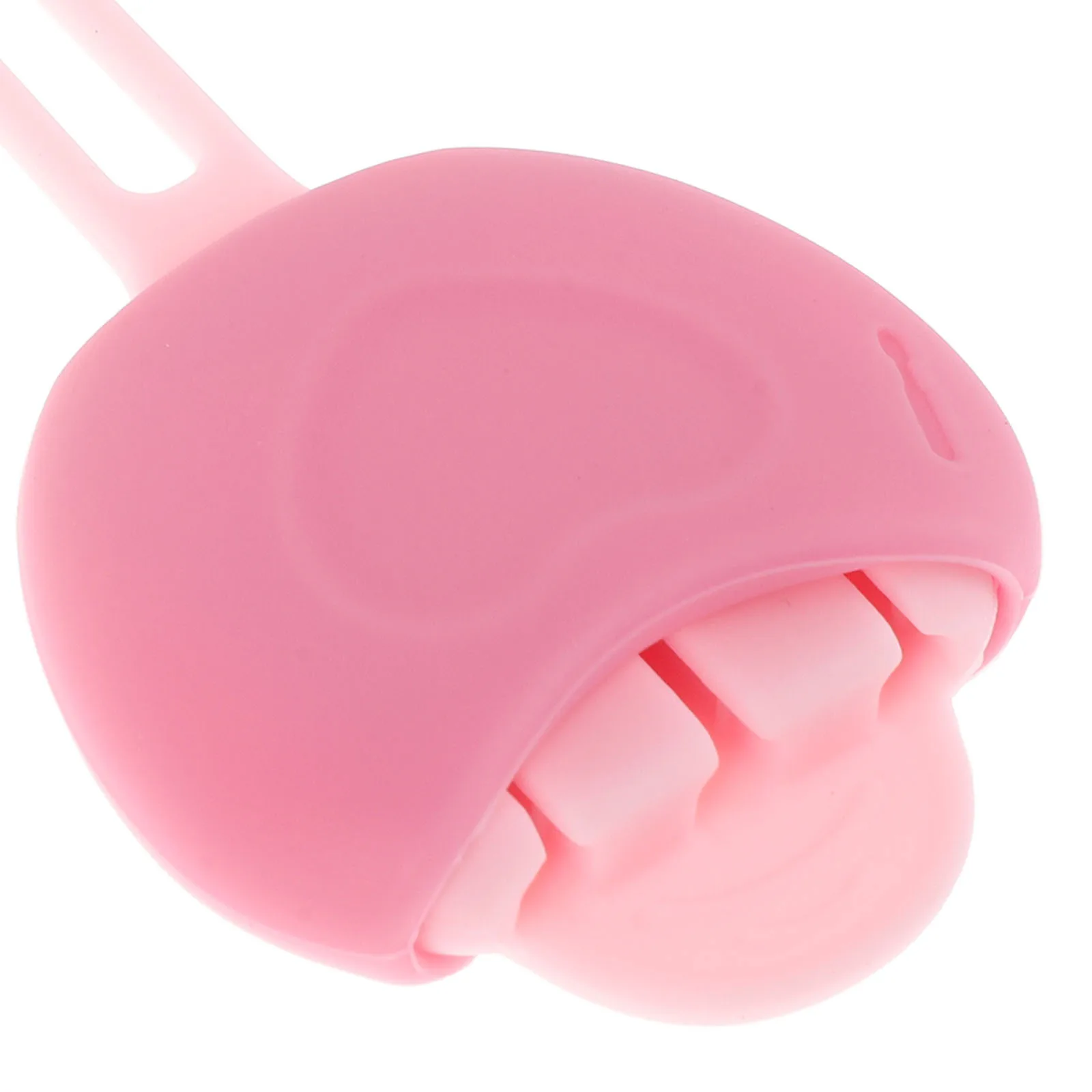 Porta Pennelli Labbra in Silicone Rosa Mini, Custodia Compatta Antipolvere da Viaggio per 3 Pennelli con Cinturino, Organizzatore per Pennelli da Trucco