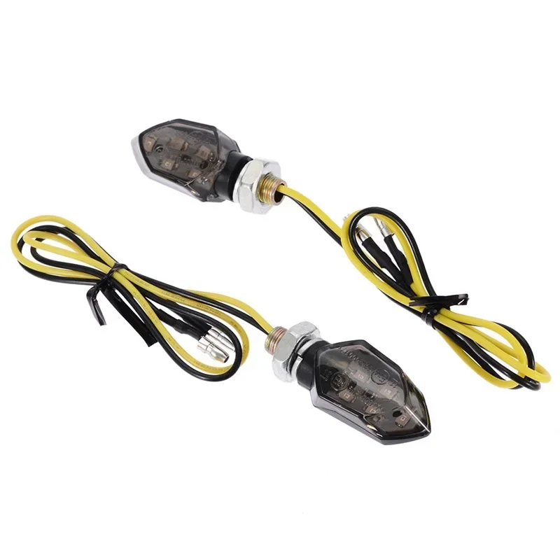 LED Turn Signal Light Super Bright Motorcycle Lampe Mini Universal Led Motorbike Amber Blinker LED Indicators Light 1pcs image 4