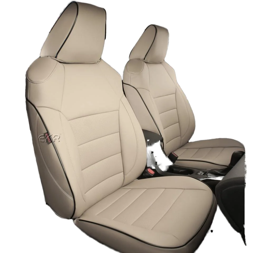 EKR Custom Fit Full Set Leather Car Seat Covers for Volvo S60 2011-2022 Luxury Design Style Breathable Feature
