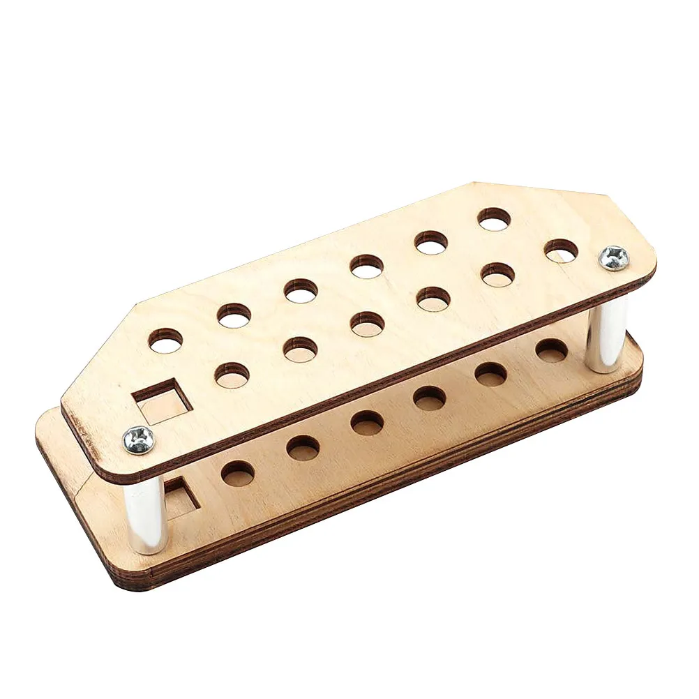 Craft Tool Holder Natural Wood Tool Shelf Organizer for Stamping Carving Polishing Tools Home Studio Workshop