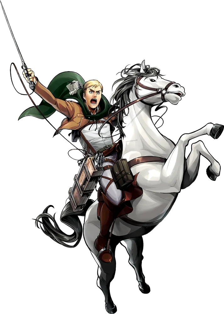 Captain Erwin Horse Attack on Titan Weatherproof Anime Sticker Car Decal 3