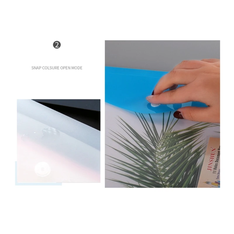 확장 가능한 펀치 포켓 12개, 6가지 색상 투명 플라스틱 봉투 파일 지갑