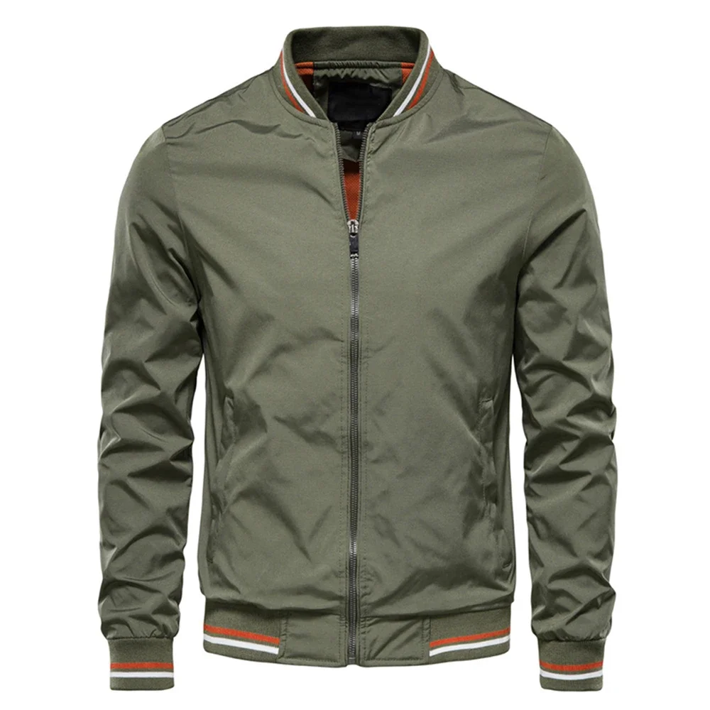 Frühling Sommer Bomberjacke Herren Schwarz Lässig Slim Fit Baseball Herrenjacken Neue Herbstmode Hochwertige Windjacke Trainingsanzug