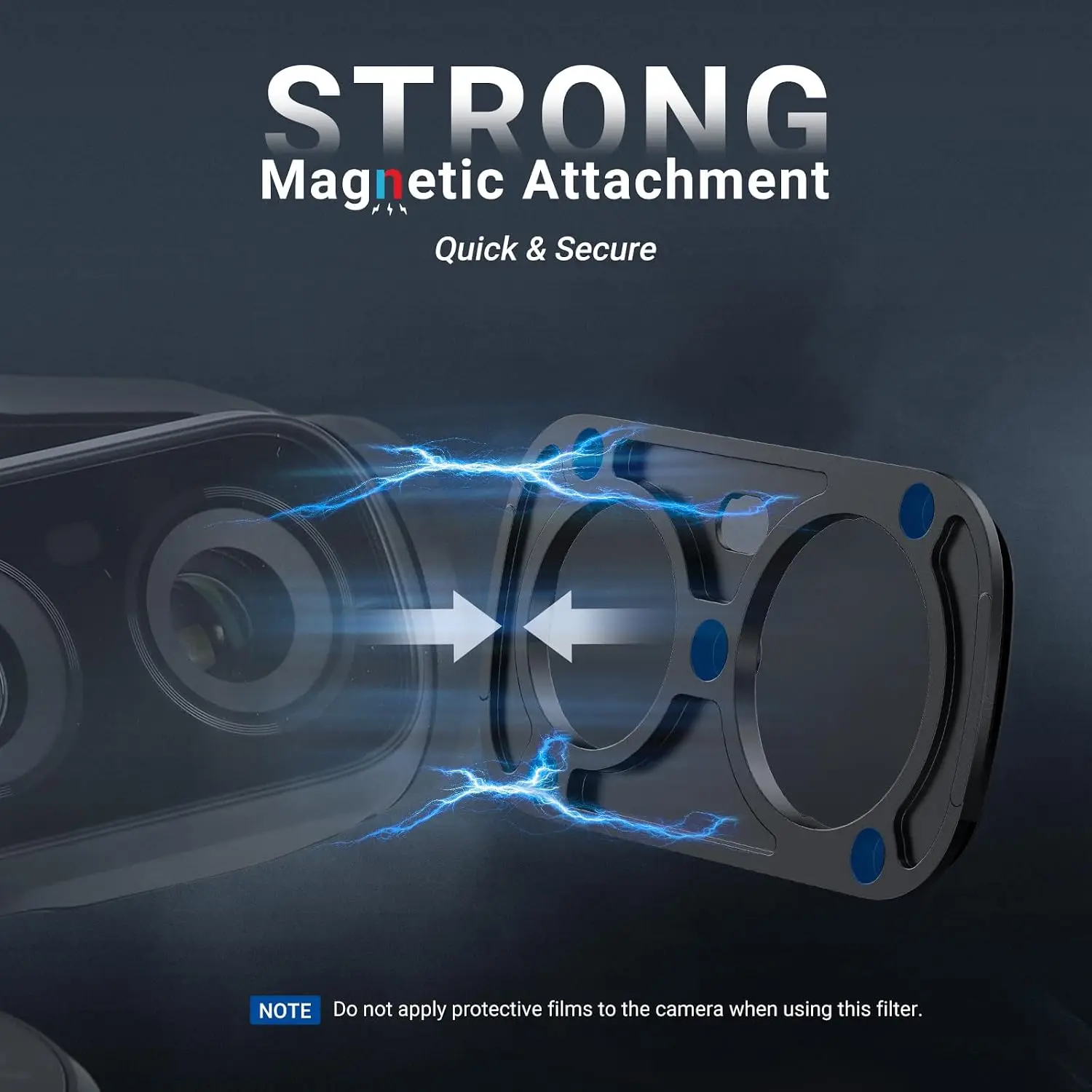 NEEWER ND CPL Effektfilter für Insta360 Luna Ultra, Schwarz, Neutraldichte ND8/16/32/64/128/256, Einstellbarer Zirkularpolarisator – Detail 3