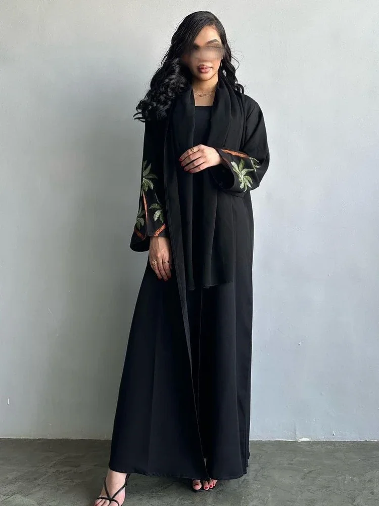 

Open Abaya Dubai Luxury Black Turkey Kaftan Muslim Cardigan Casual Abayas Dresses for Women Kimono Robe Femme Islamic Clothing