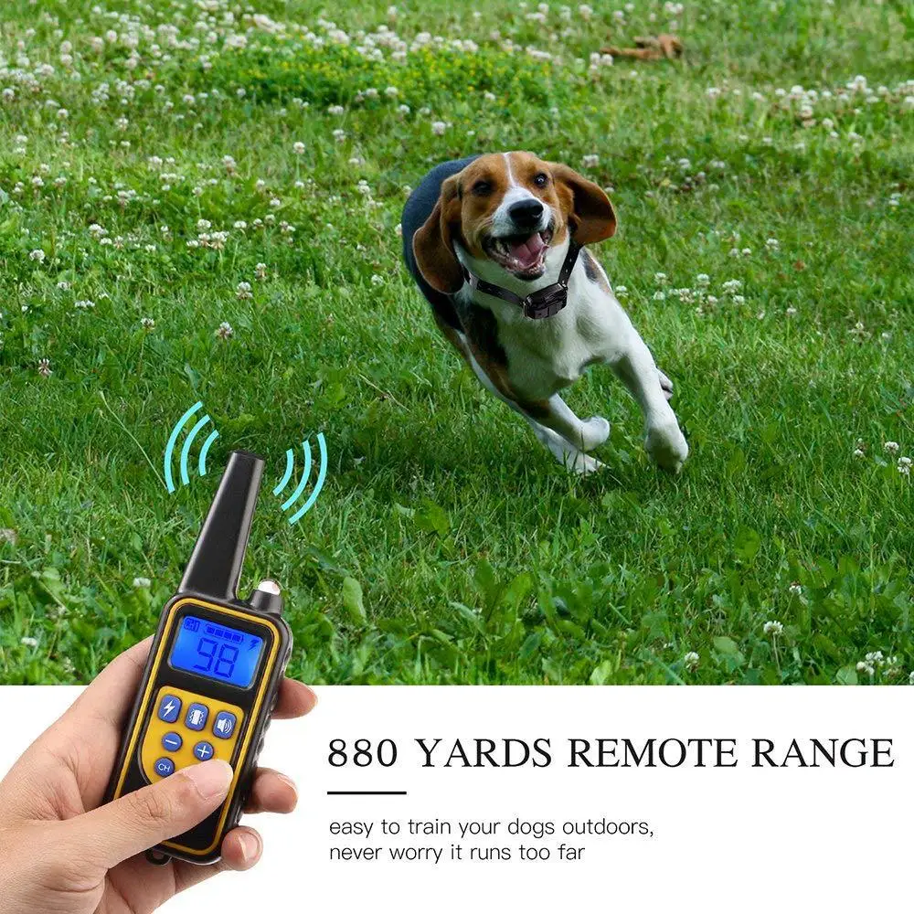Universal Dog Training Collar for Bark Control, Waterproof Rechargeable Shock Collar with Remote and Auto Modes gallery 3