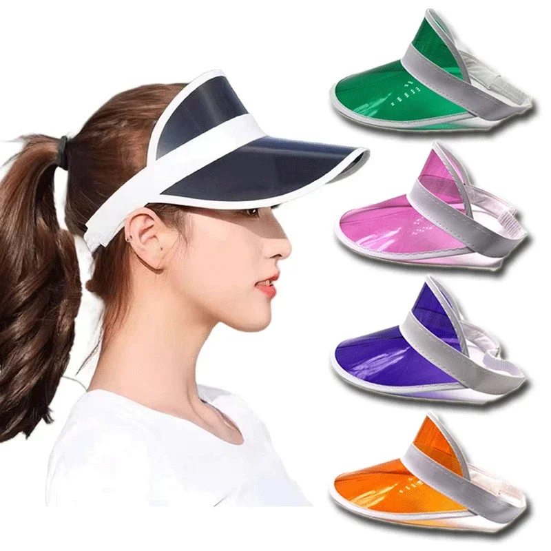 New Foldable Summer Hat Outdoor Anti UV Sunshade Hat with Multi Color Empty Top PC Material Travel and Leisure Popular Beach Hat