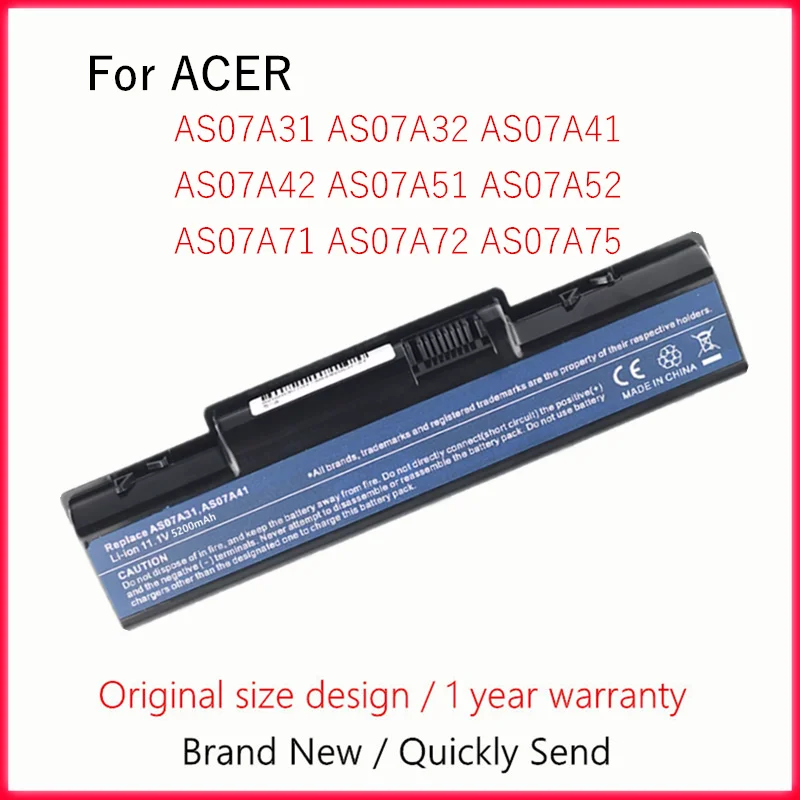 Laptop Battery For Acer Aspire 4332 4535G 4710 4715Z 4720G 4730Z 4736G 4740G 4920 4930 4935G 4937G 5241 5338 5535 5536G 5542