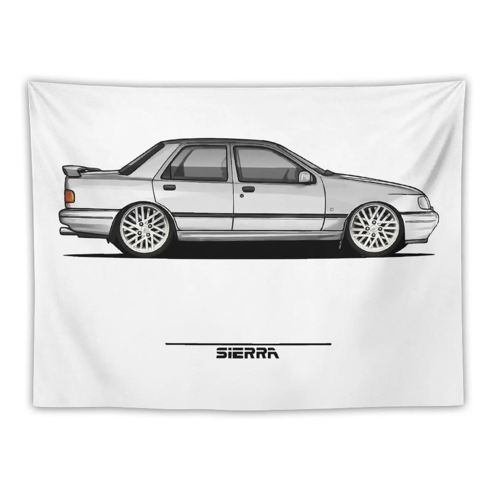 New Classic Car Ford Sierra Sapphire RS Cosworth Tapestry Wall Decor Hanging Decoration Aesthetic