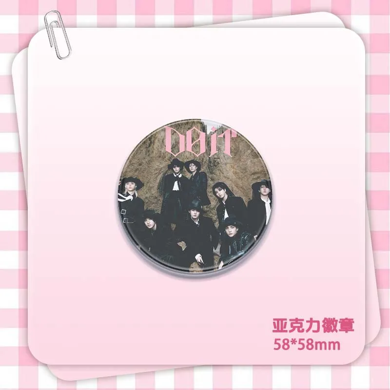 58 مللي متر شريط جديد الضالة الاطفال شارة أكريليك "DO IT" ألبوم جديد فانغ يمكن هان التعبئة والتغليف الديكور Skzoo ستار المحيطة #5