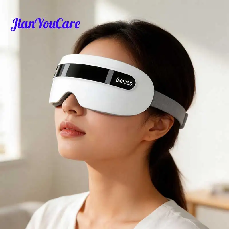 JianYouCare Steam Eye Massager Acupuncture Point Vibration Steam Eye Care Relieves Fatigue Dark Circles Improve Bluetooth Music