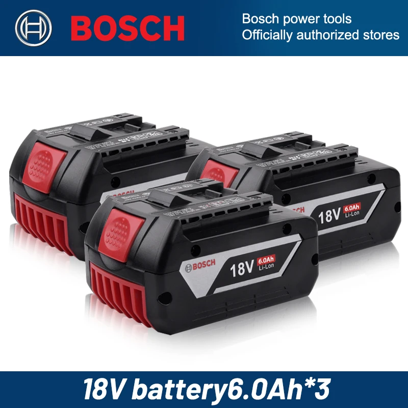 Heißer Verkauf! Bosch Lithium-Ionen-Akku 18 V 6,0 Ah - Professioneller Bosch BAT609 BAT609G Akku für Elektrowerkzeuge, wiederaufladbar