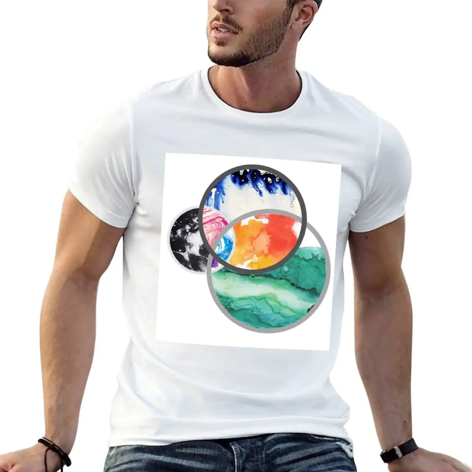 

Marble Rings T-Shirt T-shirts man sweat summer clothes shirts men