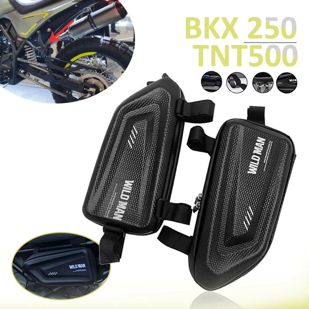 

For Benelli BKX 250 TNT 500 bkx250 tnt500 2023 motorcycle modified side bag waterproof triangle side bag hard shell bag