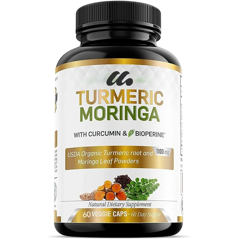 

Turmeric Moringa - Organic Turmeric Curcumin Supplements and Organic Moringa Powder - Suitable for Men and Women