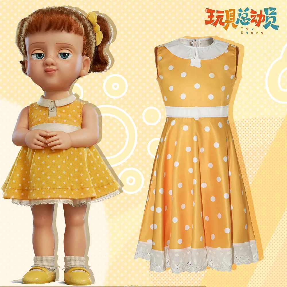 

Toy Story Gabby Gabby Sleeveless Dress Long Sleeve Dress Cosplay Costume Halloween Masquerade Carnival Party Outfits for Girls