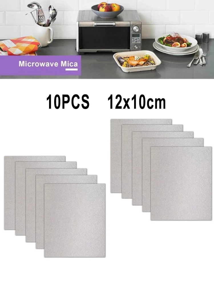 10pcs Microwave Oven Mica Sheet Wave Guide Waveguide Cover Sheet Plates Hermal Insulation Anti-oil Baffle Microwave Repare Parts