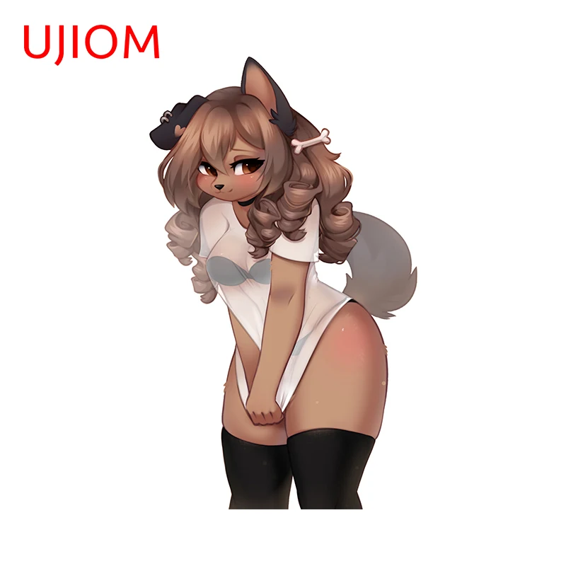 UJIOM Cute cartoon furry naklejki ścienne ciekawe naklejki do sypialni dla dzieci ładne, odporne na zarysowania akcesoria do okien drzwi domu